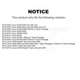 thumbnail image 2 of Transit Auto Front Rear Hub Bearings Assembly Disc Brake Rotors and Ceramic Pads Kit (10Pc) for Car Lexus IS300 IS350 GS350 RC350 RC300 - Left Right Side (Driver Passenger) KBB-123981, 2 of 11