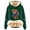 Dark Green, variant on NinXxx Women's Casual Cow Print Lined Hoodie Long Sleeve Sweatshirt Dark Gray XXXL