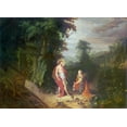 thumbnail image 2 of Abraham, Govaerts 32x24 Gold Ornate Wood Framed with Double Matting Museum Art Print Titled - Noli Me Tangere, 2 of 4