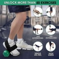 thumbnail image 2 of Adjustable Weightlifting Dumbbell Straps, Ankle Straps for Weightlifting, Leg Exercise Fitness Foot Accessories, 2 of 4