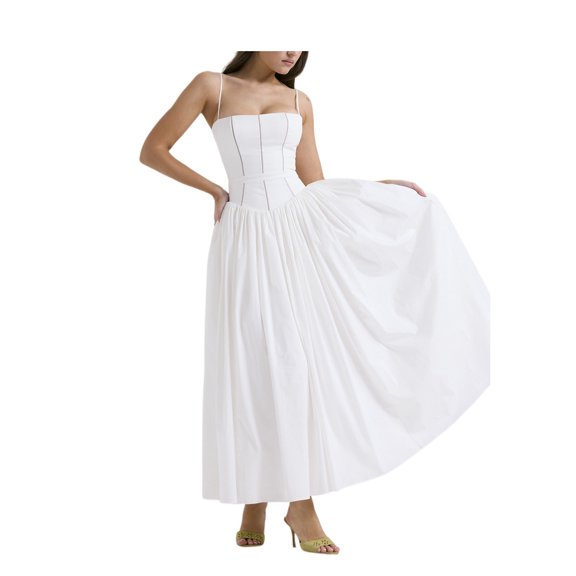 Women’s Floral Cami Dress Elegant Slim Fit Print Summer Vacation Midi Dress