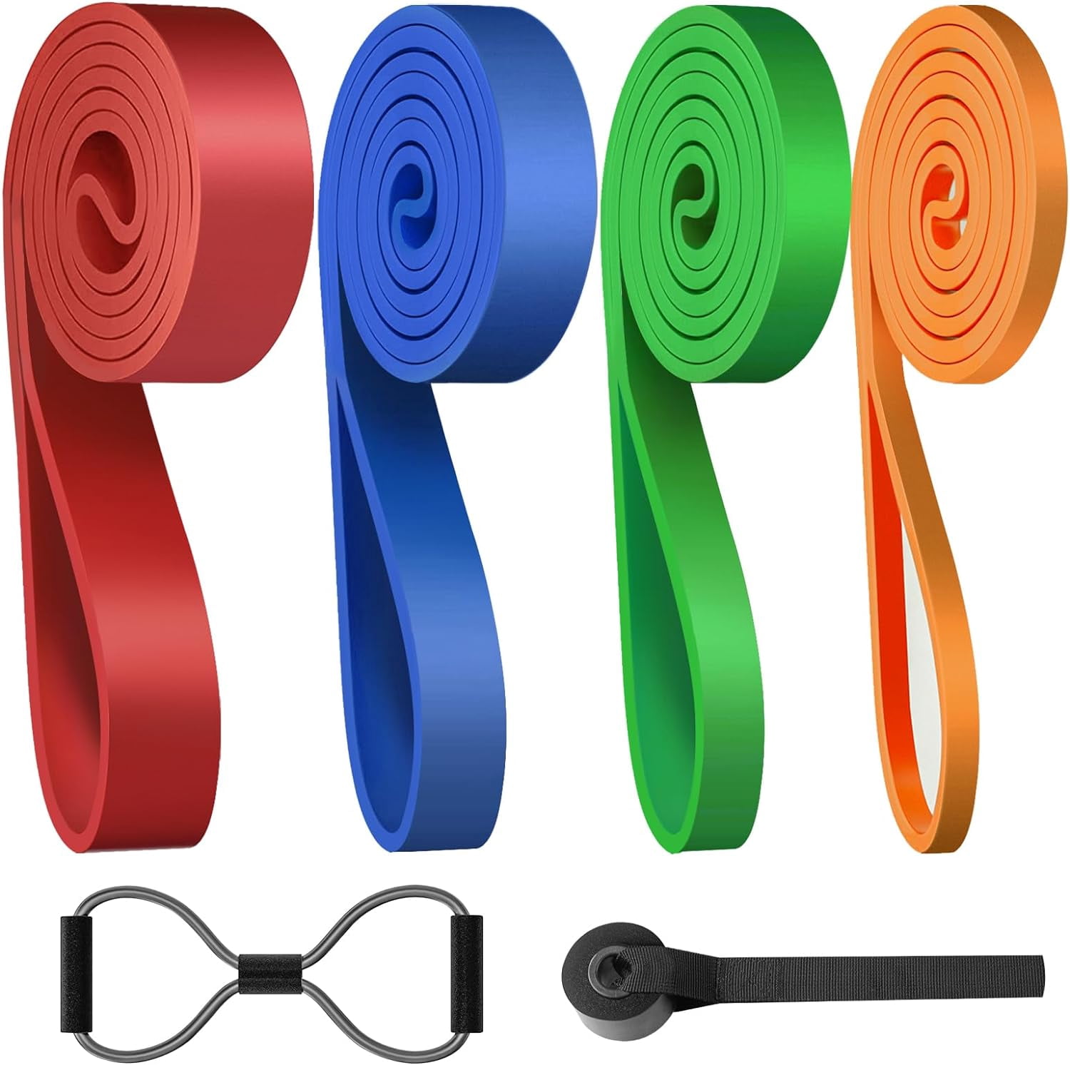 EcoNesxp Unisex Pull-Up Bands Home Workout Resistance Bands Yoga Fitness Resistance Bands