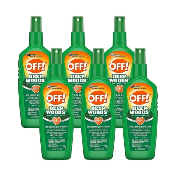 OFF! Deep Woods Insect Repellent VII, 9 fl oz, Pack of 6