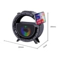 thumbnail image 3 of Multifuncional Bluetooth-compatible altavoz inalámbrico linterna reproductor solar, 3 of 12