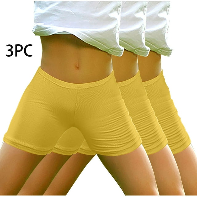 Odeerbi 3-14 Años Niñas 3 Pcs Algodón Pantalones Cortos Verano Seguridad Bajo Vestido Slip Pantalones Cortos Encaje Yoga Danza Pantalones Cortos Cintura Elástica