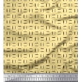 thumbnail image 1 of Soimoi Polyester Crepe Fabric Geometric Small Print Sewing Fabric Yard 42 Inch Wide, 1 of 3