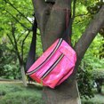 thumbnail image 3 of Women Workout Pouch Reflective Faux Leather Fanny Pack Cross Body Bag for Ladies, 3 of 6