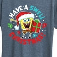 thumbnail image 3 of SpongeBob SquarePants - Have A Swell Christmas - Women's Lightweight French Terry Pullover, 3 of 6
