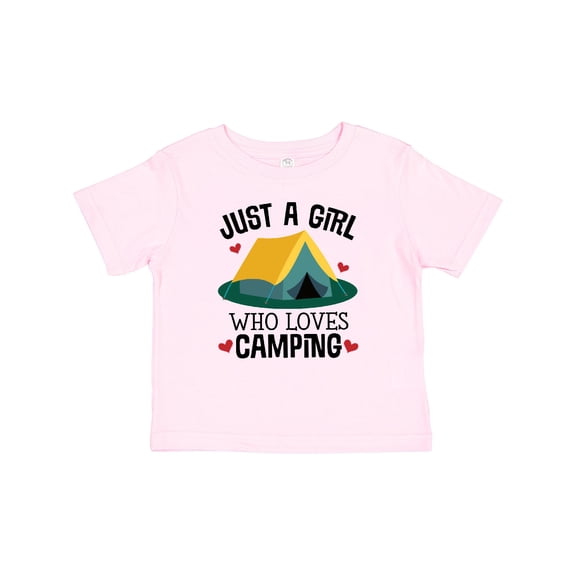 Inktastic Just a Girl Who Loves Camping Girls Baby T-Shirt