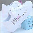 thumbnail image 1 of Zapatos blancos para mujer, moda de primavera y otoño, estilo coreano, zapatos para estudiantes, zapatos de calle, zapatos planos casuales, zapatos individuales, 1 of 5