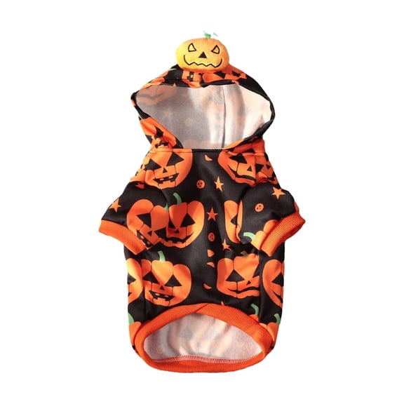 Halloween Dog Pajamas, Adorable Pumpkin Dog Pjs Pet Onesie Stretchable Doggy Clothes 4 Legs Festival Doggie Jammies Cat Pajamas Halloween Costumes