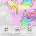 thumbnail image 7 of SKYSONIC Rainbow Donuts Bathroom Towels 2 PCS, 16"x28", Cotton Bath Towel Water Absorbent Lightweight Quickdry Towels for Bathroom Ktichen Travel Gym, 7 of 7