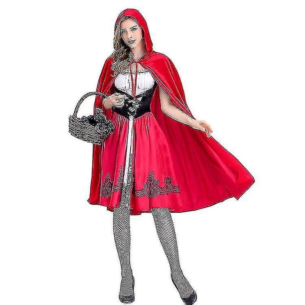 Disfraz de Caperucita Roja de Halloween Disfraz de Navidad para adultos Disfraz