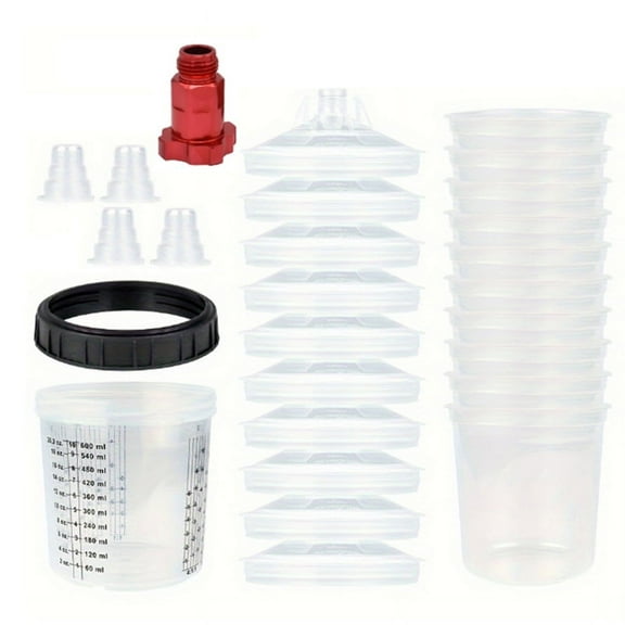 600ml Disposable Paint Cup with Connector 16X1.5MM External