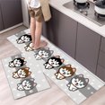 thumbnail image 3 of Alfombra de cocina antideslizante con estampado de dibujos animados, lavable, para entrada de casa, sala de estar, dormitorio, decorativa, 3 of 5