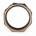 thumbnail image 2 of Stainless Steel Black & Brown IP-plated Size 8 Ring; for Adults and Teens; for Women and Men, 2 of 6