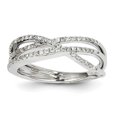 thumbnail image 1 of 14K White Gold Diamond Ring Size 7, 1 of 1