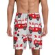 thumbnail image 1 of Balery Gnomes On The Car Pantalones cortos de pijama de punto de algodón para hombre con cinturilla y bolsillos-Large, 1 of 6