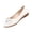 White, variant on Rhinestone Heart Shoes, Women's Jeweled Rhinestone Flat Shoes Fashion Elegant Slip-On Solid Color Pumps Loafers Comfortable Dressy Ballet Walking Office Work Daily Wedding Shoes, Beige 6.5