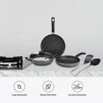 thumbnail image 4 of OSNICA 6 Piece Non-Stick Cookware Set, Granite Finish, Induction Base, PFOA, 4 of 6