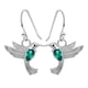 thumbnail image 1 of 1 par de pendientes de colibrí voladores aretes de moda colgan gotas de joyería de oído regalos, 1 of 8