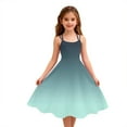 thumbnail image 4 of Abcomgle Girls Dresses Casual A-Line Sleeveless Midi Dress Spaghetti Strap Loose Gradient Swing Skirt for 4-14t Kids,Sky Blue,13-14Years, 4 of 4