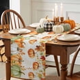 thumbnail image 3 of Thanksgiving Pumpkin Table Runner, Autumn Thanksgiving Kitchen Dining Table Decoration for Home Party Decor 13x70 Inches, 3 of 9