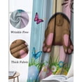 thumbnail image 3 of Easter Eggs Blackout Curtains for Bedroom Living Room Darkening Curtains 96 Inches Long Spring Watercolor Bunny Farmhouse Wooden Grain Window Curtain 2 Panels Set Window Treatment Drapes 52"x96", 3 of 9