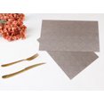 thumbnail image 6 of REGALWOVEN 6 Pack Place Mats, Placemats for Kitchen Dining Table Decor Heat Resistant Table Placemats Wipeable Table Mat Sand Black 18*12in, 6 of 7