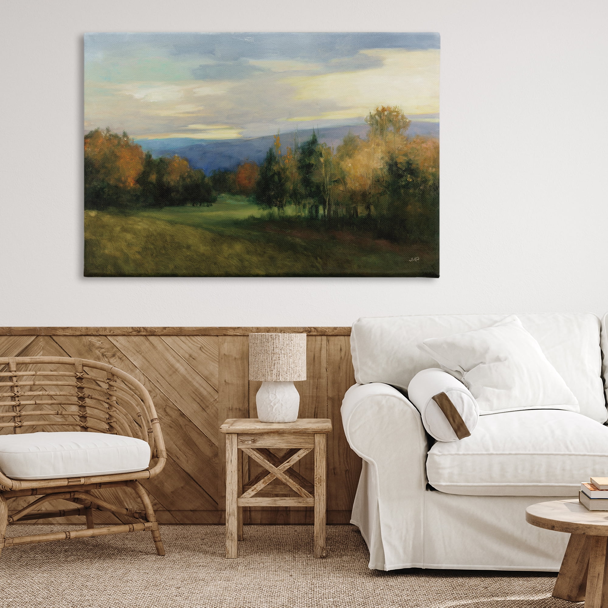 Stupell Industries October Meadow Countryside Canvas Wall Art, design by Julia Purinton