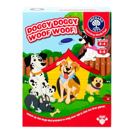 Orchard Toys Doggy Doggy Woof Woof. Matching Game For Ages 2-6. Ideal For Developing Memory With 2 Ways To Play. For 2-4 Players.