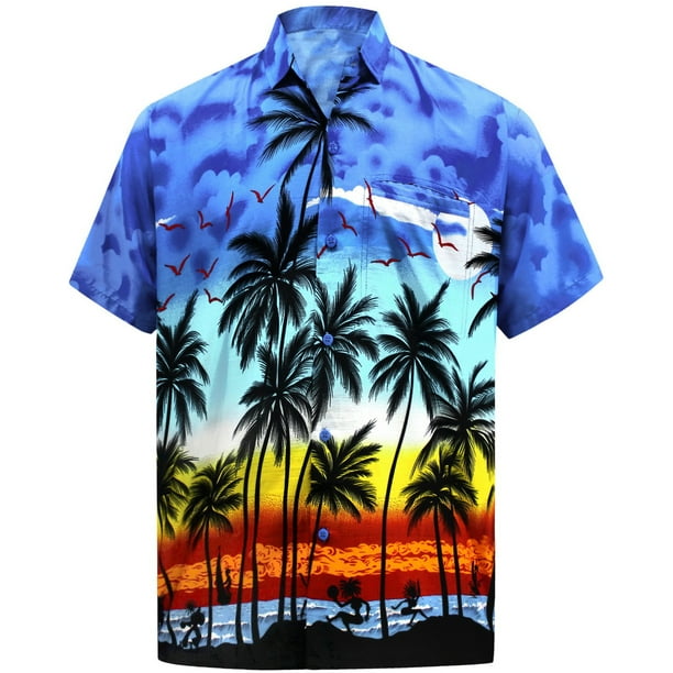 HAPPY BAY - Hawaiian Shirt Mens Beach Aloha Camp Party Casual Holiday ...