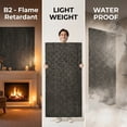 thumbnail image 4 of Easy4Home 4Pcs 48"x24" 3D Faux Stone Wall Panels Imitation Decorative Wall Tiles for Interior Wall Decor, Carbon Black, 4 of 9