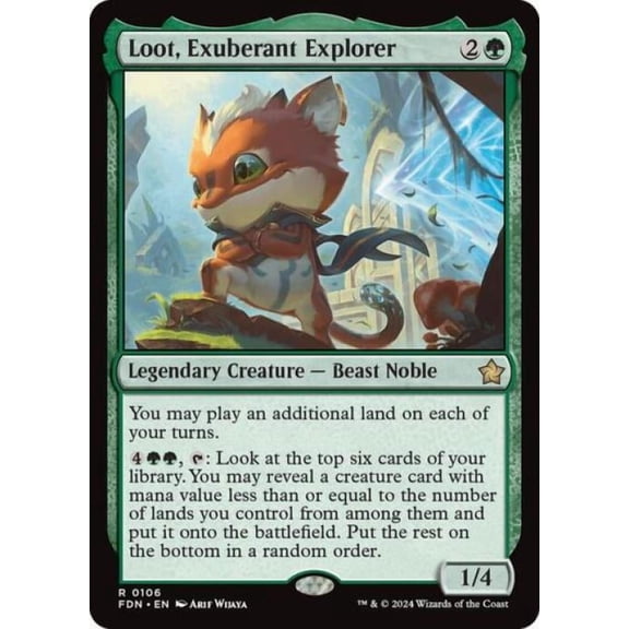 Magic the Gathering - Foundations - Loot, Exuberant Explorer Near Mint