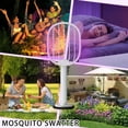 thumbnail image 4 of GJX 2 in 1 Electric Bug Zapper,Mosquito Trap Lamp & Racket,3000V Bug Zapper Racket,Usb Rechargeable Electric Fly Swatter Powerful Grid 3-Layer Safety Mesh Indoor and Outdoor,20.5*7.9 Inch, 4 of 7