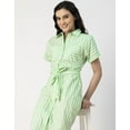 thumbnail image 5 of Moomaya Short Sleeve Spread Collar Cotton Dress - Women's Trendy Shirt Dress, 5 of 9