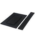 thumbnail image 3 of Posavasos de PVC rectangular con tira de goma gruesa, almohadilla negra antideslizante e impermeable, 3 of 6