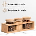 thumbnail image 4 of JS Gourmet 3 Pcs Glass Food Storage Container Jars with Airtight Lids and Bamboo Shelf, 4 of 8