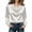White, variant on ChaoHeng Women's Loose Fit Cotton Long Sleeve Shirts Cowl Drape Neck Relaxed Casual Transitional Top Black S