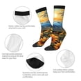 thumbnail image 3 of Logiee Sunset Sky Sunflower Print Adult Socks for Men & Women,Calf Socks, Ankle Socks,Boots Socks,Breathable Casual Sock,Unisex Crew Socks, 3 of 6