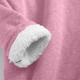 thumbnail image 6 of qucoqpe Fuzzy Fleece Winter Coats for Women Trendy Casual Hooded Full Zip Plushy Coat with Pockets Cozy Warm Outerwear, 6 of 6