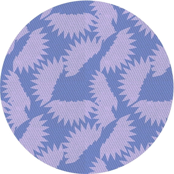 Ahgly Company Indoor Square Patterned Light Slate Blue Area Rugs, 3' Square