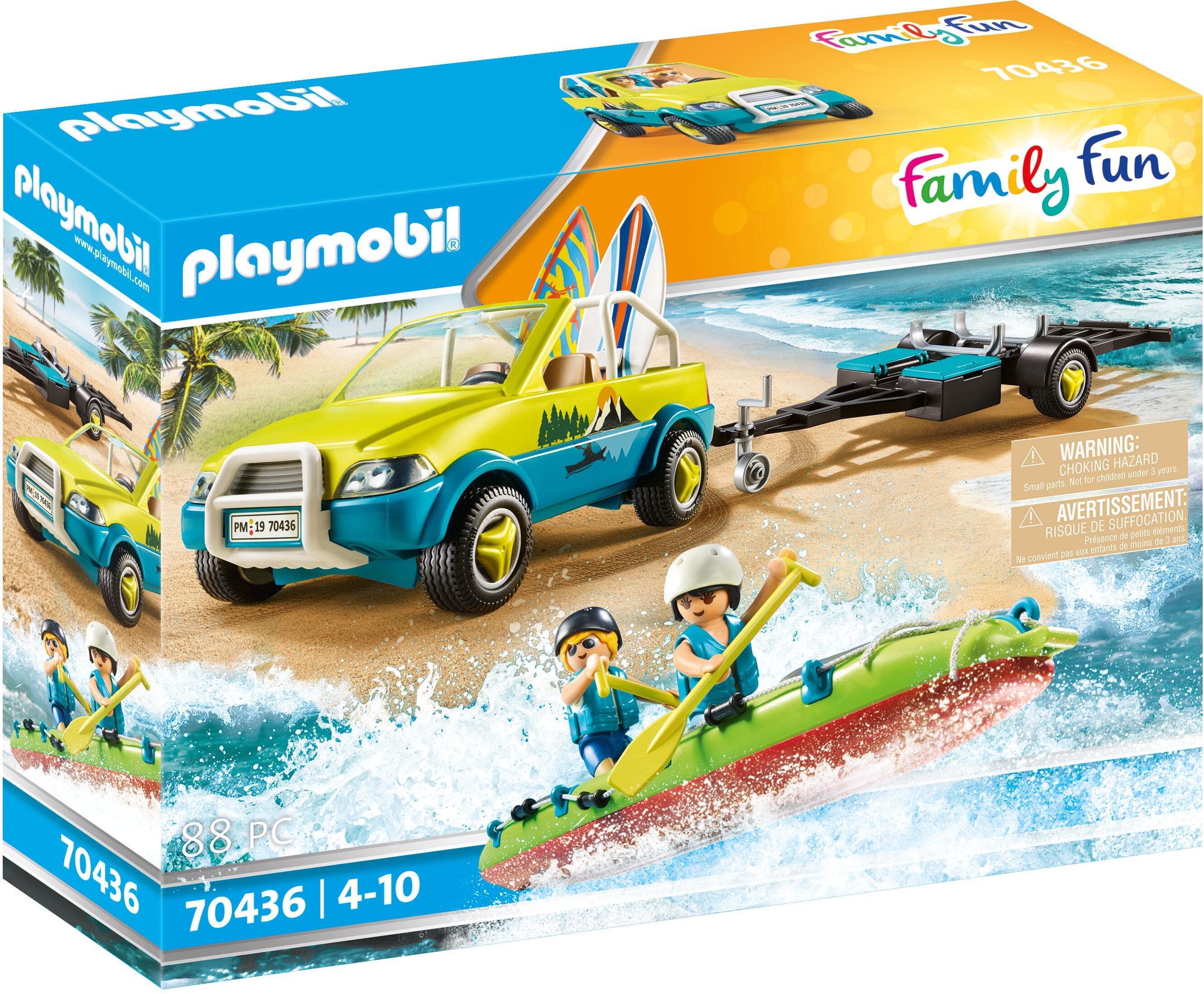 PLAYMOBIL 6864 Summer Fun Surfer Pickup With Speedboat Playset for sale online 