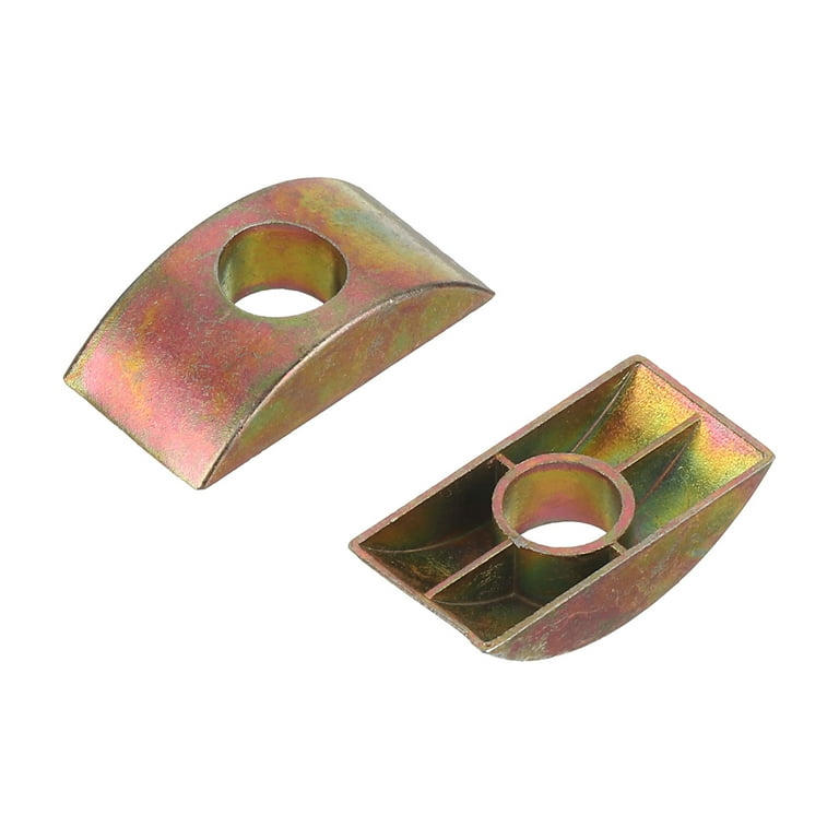 Uxcell M8 Half Moon Nuts Washers, Iron Half Moon Lock Washer
