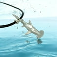 thumbnail image 4 of Hammerhead Shark Necklace- Shark Gifts for Women and Men, Realistic Hammerhead Shark, Gifts for Shark Lovers, Sea Life Jewelry, Realistic Shark Charm, 4 of 11