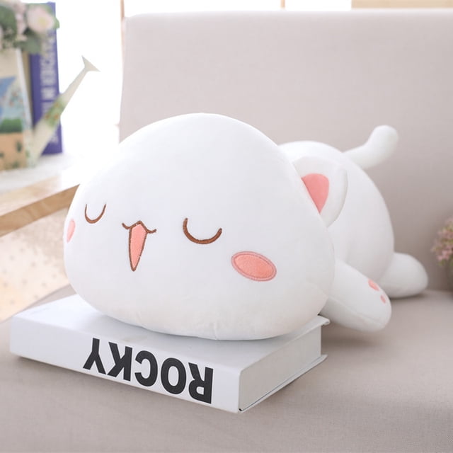 Lindo gatito peluche juguete mascota gatito suave anime felpa almohada 19.6" brillar Electrónica