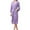 Purple, variant on XINXIAOO Men's And Women's Solid Color Autumn And Winter Couple Thin Quarter Sleeved Nightgown Women's Robe with Hood Kimonos for Women plus Size Robe Teal Robe Women plus Size Kimono Robe Silk Robes