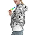 thumbnail image 2 of Haiem Intricate Cat Mandala for Women's Fashion Hoodies & Sweatshirts with Kangaroo Pocket,Hooded Sweatshirt with Eye-catching Drawstrings-X-Large, 2 of 7