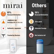 Mirai Clinical - All Natural Deodorant for Women and Men - w/ Japanese Persimmon Extract - Full-Body Use - Aluminum, Fragrance, Paraben Free - Vegan - Helps to Eliminate Nonenal Odor- Unscented - 75g