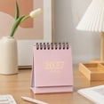 thumbnail image 4 of Small Desk Calendar 2027 Calendar 4 Inch Mini Desk Flip Calendar Green Gold Foil Accent Spiral Bound Standing Desk Calendar for Home Office School Daily Scheduling, 1 Pack, 4 of 7